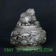 Tibet Silver Copper Hand - Carved Kirin Treasure Bowl Pot W Xuande Mark Gd1881 Pots photo 1