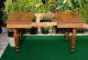 Antique Oak Farmhouse Table With Carved Legs,  42 
