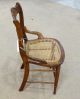 Victorian Walnut Chair Hip Rest Cane Seat 1900-1950 photo 3