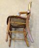 Victorian Walnut Chair Hip Rest Cane Seat 1900-1950 photo 5