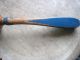 Antique Woodruff Wood Seed Scoop Old Blue Paint Country Store Garden Primitives photo 1