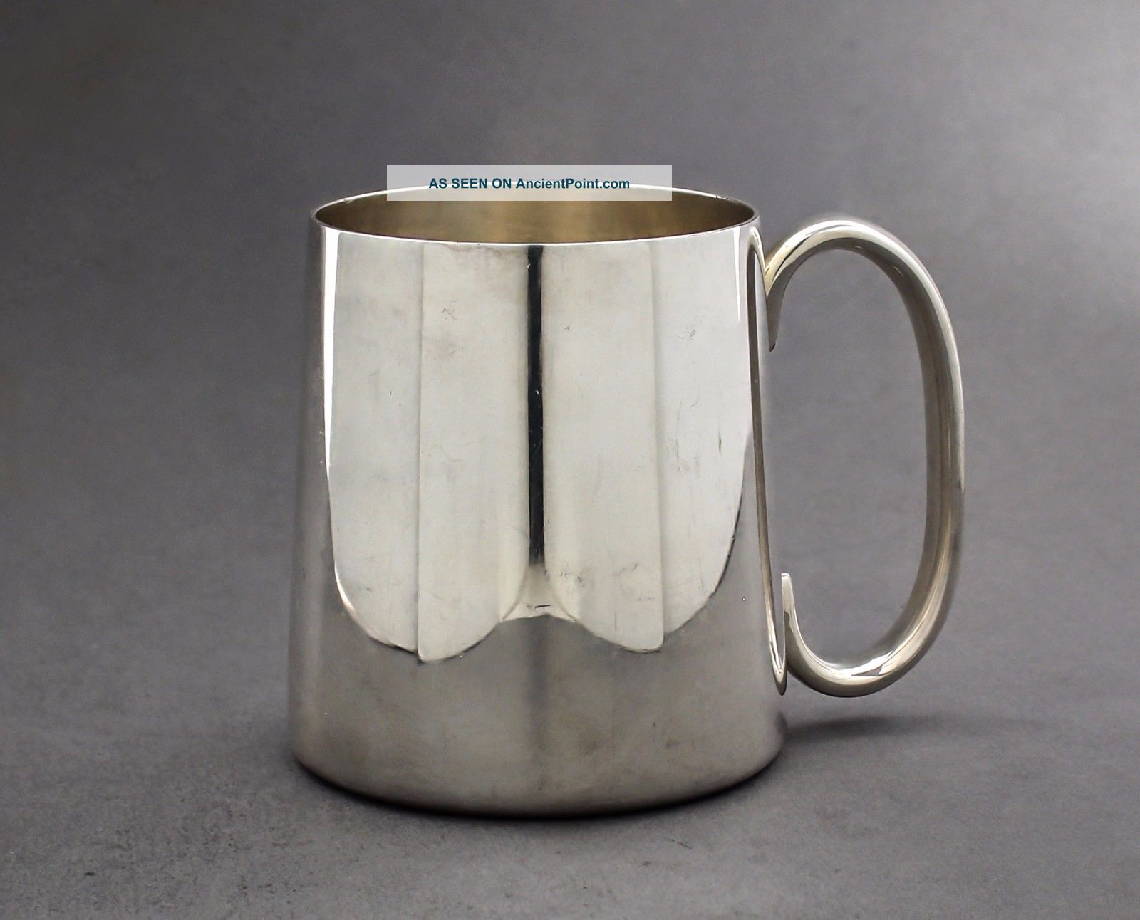 Vintage Silver Plate Tapered 1/2 Half Pint Tankard/jug/mug England Epns Retro Cups & Goblets photo