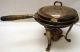 Antique Gorham Manufacturing Chafing Dishes 1900 ' S Lid Stand Plates Burner 6pc Other Antique Silverplate photo 2
