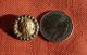 Antique Metal Button W Ancient Egyptian Pharaoh Buttons photo 3