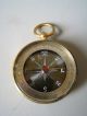 Fine Antique French Compass In Gilded Case 1900 Compasses photo 2