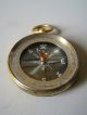 Fine Antique French Compass In Gilded Case 1900 Compasses photo 3