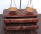 1900s Antique Goldsmith Jewelry Weight Balance Brass Scale With Wooden Box 505 Scales photo 8