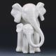 Chinese Dehua Porcelain Handwork Statues - - Elephants And Elephants G226 Other Antique Chinese Statues photo 3