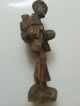 Hand Carved Wood Carving Antique German Folk Art Solid Wood 6.  25 Inches Tall Hs Carved Figures photo 3