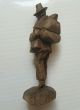 Hand Carved Wood Carving Antique German Folk Art Solid Wood 6.  25 Inches Tall Hs Carved Figures photo 8