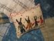 Primitive Tiny Sampler Pillow The Rabbit Family Valentines Folk Art Needlework Primitives photo 1