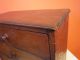 1900 ' S Miniture 3 Drawer Hand Crafted Wooden Chest W Knobs Varnished Surface Nr Primitives photo 5