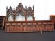 Gothic Tiger Oak Church Fretwork Panel Carved Victorian Beveled Arch Fragment Other Antique Architectural photo 9