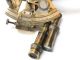 Nautical Brass Sextant - Vintage Maritime Brass Sextant With Solid Leather Case Sextants photo 1