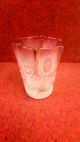 Fluted Cranberry Etched Glass Light Shade Edwardian (1901-1910) photo 1