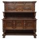 Italian Renaissance Style Heavily Carved Sideboard Antique Early 1900s 1800-1899 photo 1