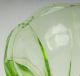 Large Decorative Antique Art Deco Machine Age Modernist Green Glass Vase Sublime Vases photo 5