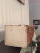 Vintage Wooden Cheese Box,  Breakstones Cream Cheese Dovetailed Boxes photo 6