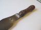 Antique Primitive Round Wood Bread Board And Knife Sheffield Primitives photo 6