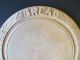 Antique Primitive Round Wood Bread Board And Knife Sheffield Primitives photo 8