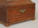 Great 18th C Mahogany Three Compartment Tea Caddy With Feet And Brasses Primitives photo 3