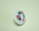 Pretty Vintage Snow White Paperweight Button With A Ring Of Green & Pink Roses Buttons photo 2