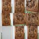 Coat Of Arms Panel Solid Antique Vintage Hand Carved Wood Salvaged Carving 2 Pediments photo 10