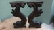 Pr 19thc Architectural Oak Carved Dolphin Brackets C.  1870 Other Antique Woodenware photo 7