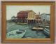 Antique,  Olga Rosenson,  American Maritime Boat Harbor Oil Painting Other Maritime Antiques photo 1