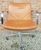 Mid Century Modern Harvey Probber Leather Office Chair Chrome Handle Vintage Euc Mid-Century Modernism photo 3