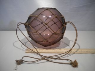 Rare Six Inch Amethyst Glass Float Ball photo