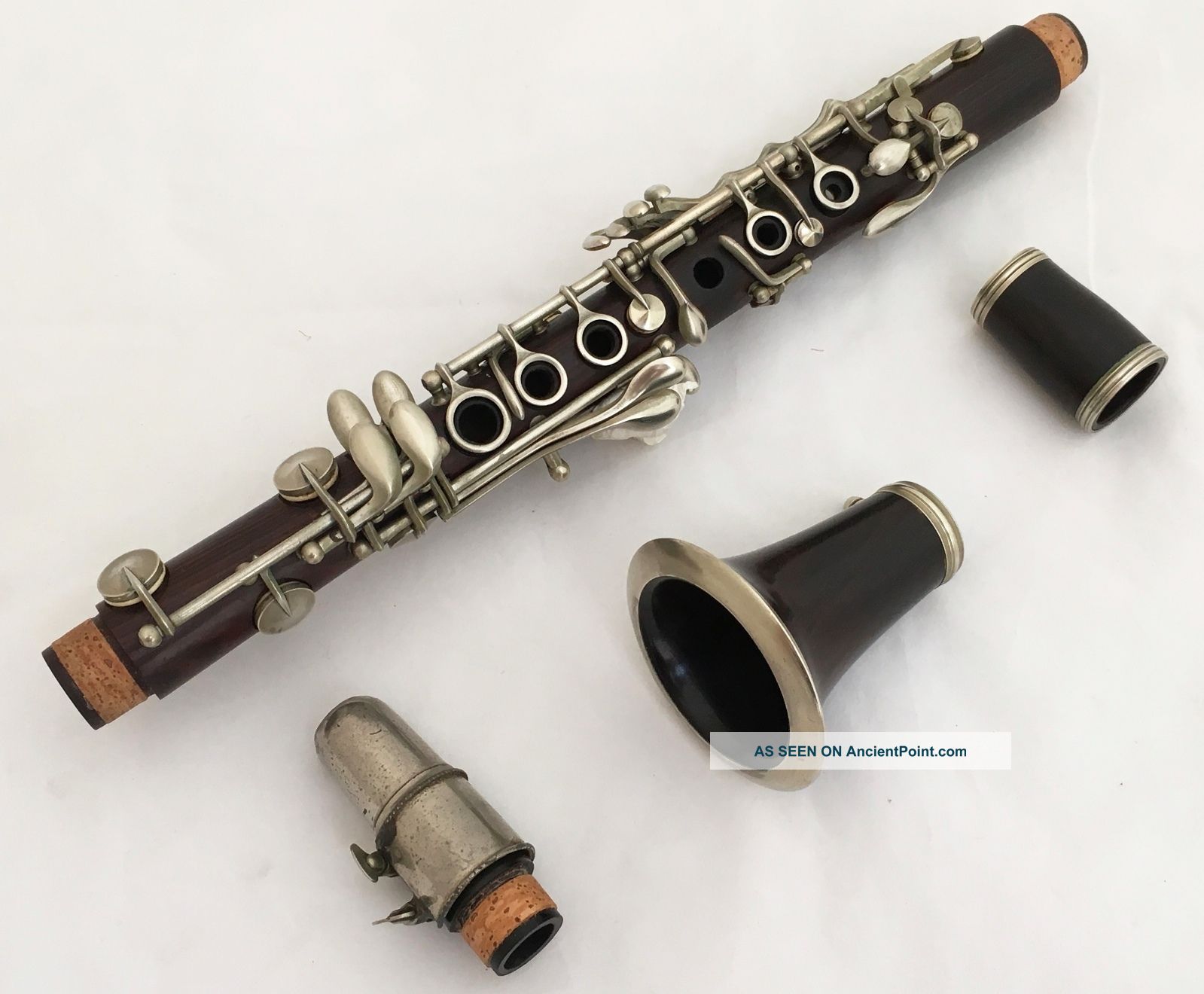 Rare Antique Margueritat Paris French Cocobolo Wood Piccolo Clarinet In Eb Wind photo