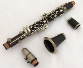 Rare Antique Margueritat Paris French Cocobolo Wood Piccolo Clarinet In Eb photo