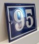 Antique House Number Sign Door Gate French Plate Plaque Enamel Steel Metal 95 Signs photo 4