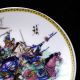 Chinese Porcelain Hand Painted Three British War Lv Bu Plate W Qianlong Mark Naa Plates photo 2