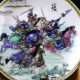 Chinese Porcelain Hand Painted Three British War Lv Bu Plate W Qianlong Mark Naa Plates photo 3