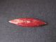 Antique Red Colored Bovine Bone Tatting Shuttle Needles & Cases photo 1