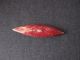Antique Red Colored Bovine Bone Tatting Shuttle Needles & Cases photo 3