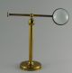 Antique 19c Brass Microscope Bench Bullseye Lens Condenser Magnifier Ball Joint Other Antique Science Equip photo 3