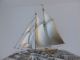 Materly H - Crafted 2 Masted Solid Sterling Silver 985 Sail Boat Yacht Ship Japan Other Antique Sterling Silver photo 9
