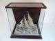 Materly H - Crafted 2 Masted Solid Sterling Silver 985 Sail Boat Yacht Ship Japan Other Antique Sterling Silver photo 10