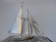 Materly H - Crafted 2 Masted Solid Sterling Silver 985 Sail Boat Yacht Ship Japan Other Antique Sterling Silver photo 2