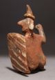A Fine Pre - Columbian Nayarit Polychrome Squatting Figure Of A Warrior/ballplayer The Americas photo 2