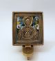 Russia Orthodox Bronze Icon The Virgin Of Sign.  Enameled Roman photo 1