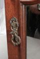 Antique Richly Carved Mirror Edwardian Walnut Gentleman Shaving Cabinet Tabletop 1900-1950 photo 8