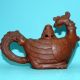 Rare Chinese Porcelain Yixing Red Clay Phoenix Teapot Cover Teapots photo 3