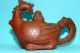 Rare Chinese Porcelain Yixing Red Clay Phoenix Teapot Cover Teapots photo 6