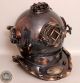 Vintage U.  S Navy Mark V Divers Diving Helmet Solid Copper & Brass Antique Diving Helmets photo 1