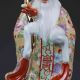 Chinese The Color Porcelain Handwork Carved Longevity God Statues G356 Other Antique Chinese Statues photo 2
