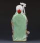 Chinese The Color Porcelain Handwork Carved Longevity God Statues G356 Other Antique Chinese Statues photo 5